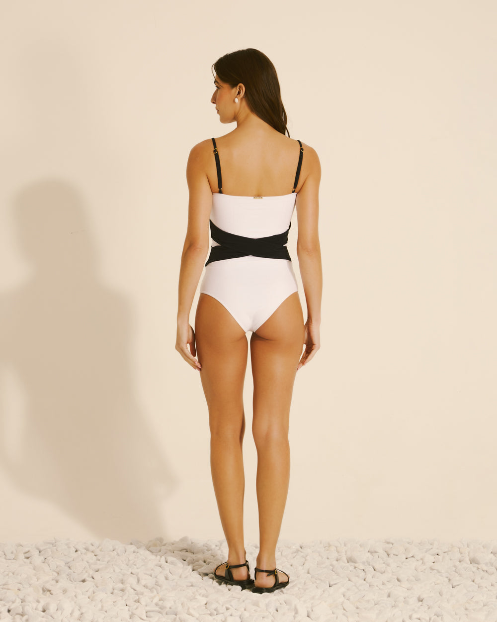 Body Veneza - off white&preto